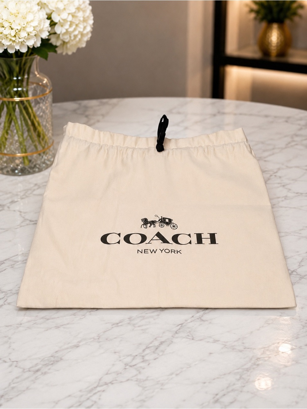 Coach Black & White Checker Tote with Pink Cherry Charm NWOT retail $528.00 - Picture 9 of 9